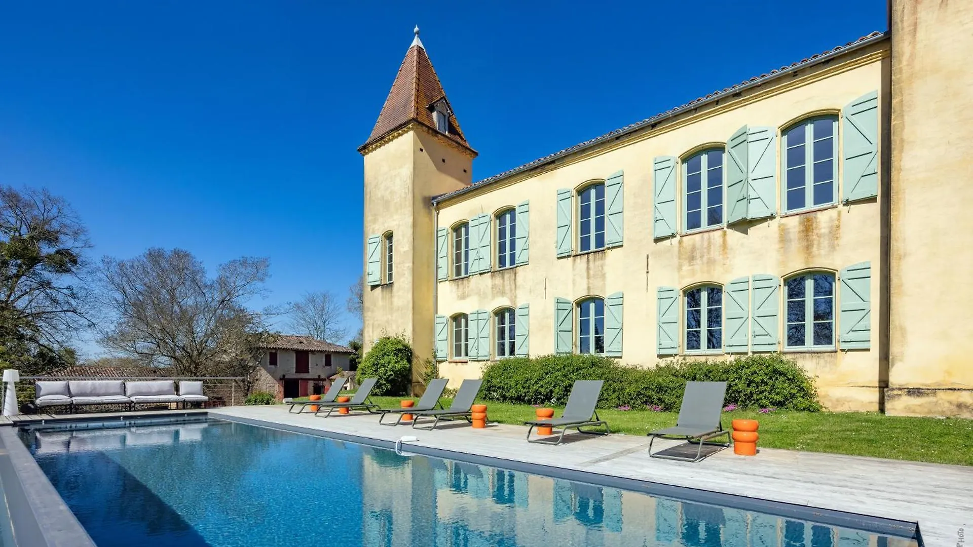 Chateau Soules - Piscine - Lac - Calme 라보르